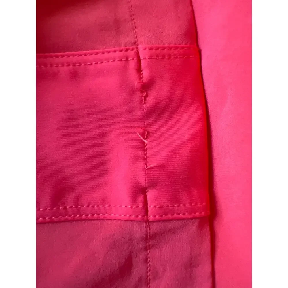 Athleta Switchstep Dress Romper Bulit in Shorts 2-In-1 Coral Red Sleeveless 6